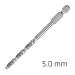 HSS SUPER DRILL BIT HEX SHANK 5MM