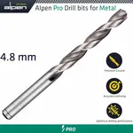 ALPEN PRO HSS DRILL DIN 338 RN 135 WITH SPLIT POINT 4.8MM BULK