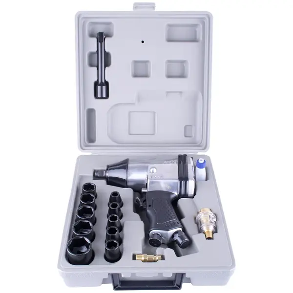 AIR IMPACT WRENCH 1/2″ 17 PIECE KIT SINGLE HAMMER