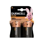 BATTERY DURACELL PLUS D TORCH    2 S 1.5V MN1300K2