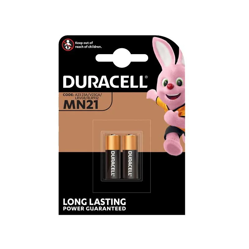B10162.webp BATTERY DURACELL PLUS REMOTE 12V PKT2 MN21 - Image 1