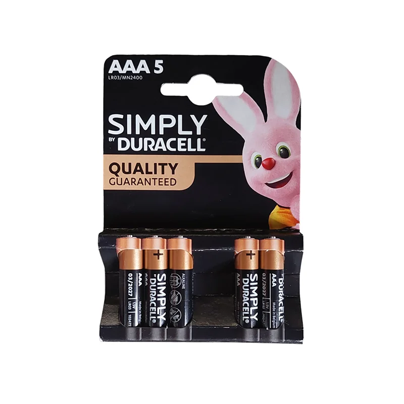 B10198.webp BATTERY DURACELL BASIC AAA 5S DURO126000 - Image 1