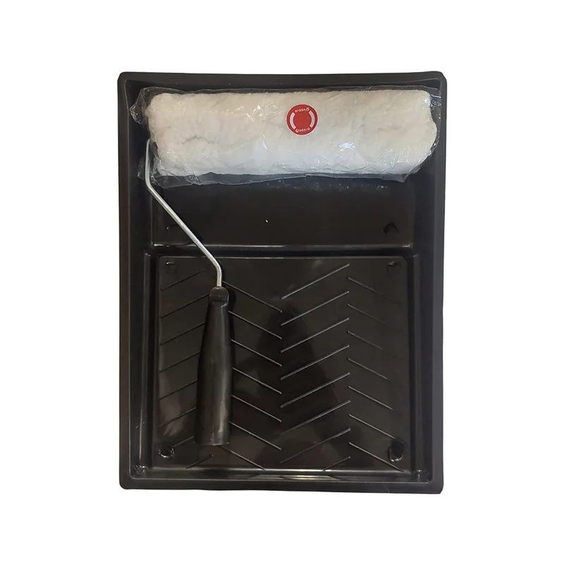 B10213.webp PAINT ROLLER & PLASTIC TRAY SET 230MM METAL HNDL - Image 1
