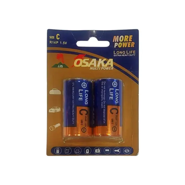 BATTERY C 2 S 1.5V OSAKA R14P