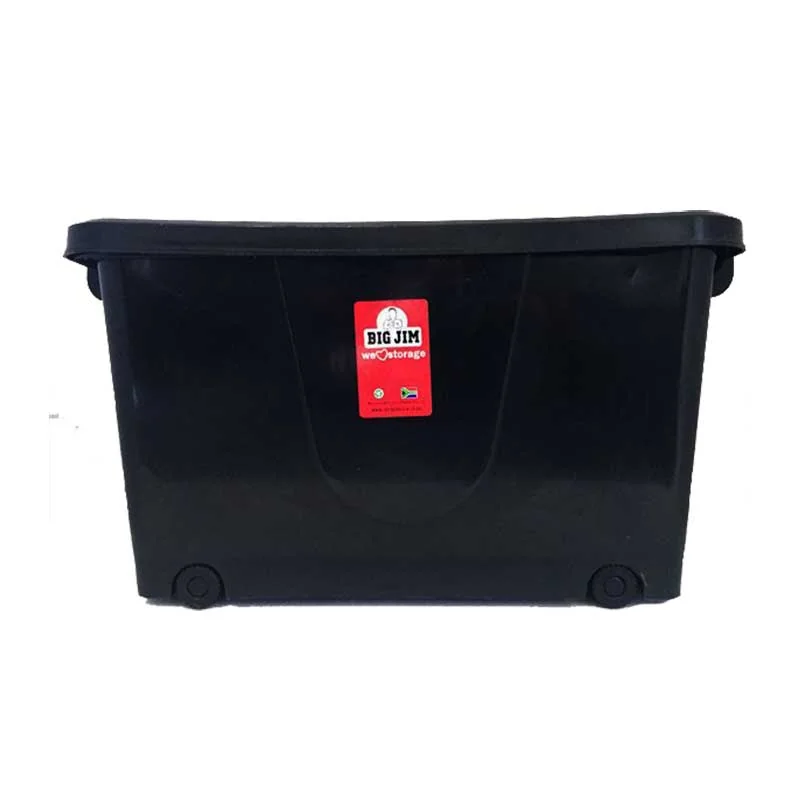 B30037.webp BIN STORAGE BIN MULTIBOX BIG JIM 32LTR BLACK ON WHEELS - Image 1