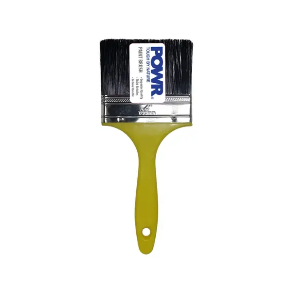 BRUSH PAINT BRUSH YELLOW HANDLE 100MM