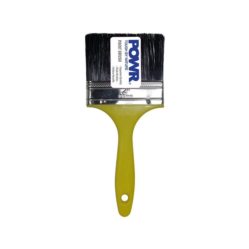 B40467.webp BRUSH PAINT BRUSH YELLOW HANDLE 100MM - Image 1