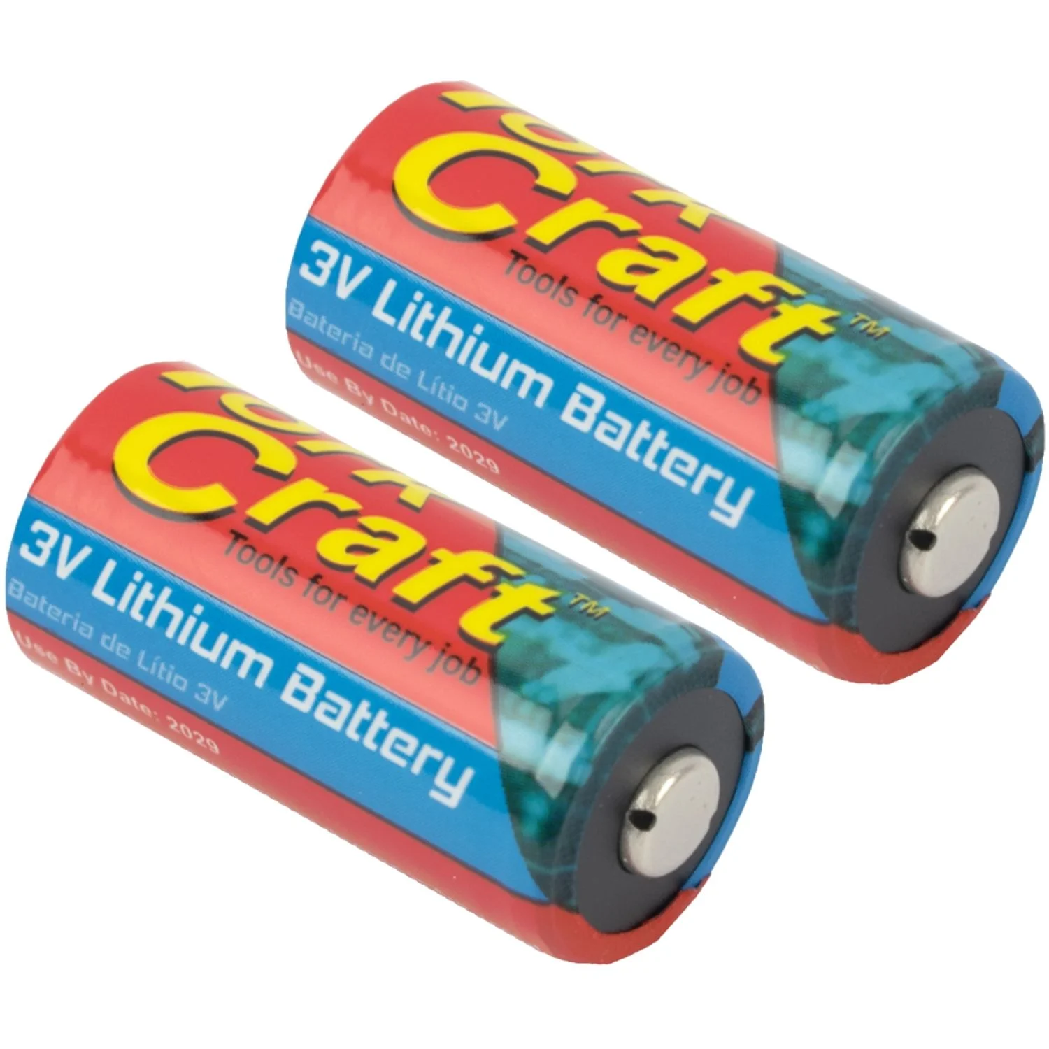 BATCR123A-2P.webp BATTERY CR123A 3V LITHIUM X2 PER CARD (MOQ 6) - Image 1