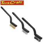 MINI BRUSH SET 3PC BRASS STAINLESS NYLON IN BLISTER - Image 3