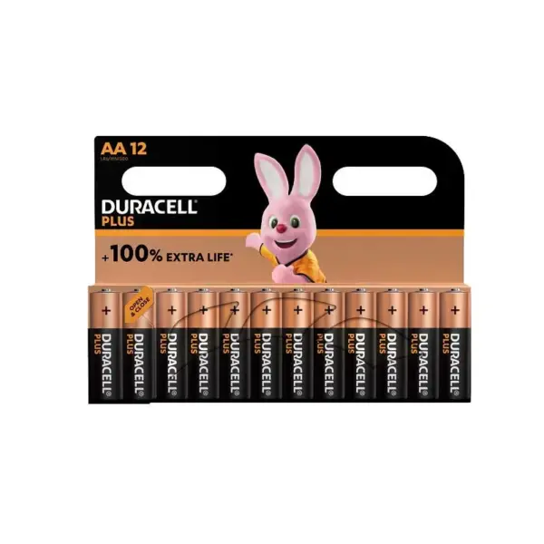 BATTERY DURACELL PLUS AA 12 S DURO45
