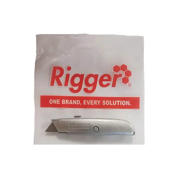 KNIFE UTILITY ALUMINIUM 18MM RIGGER AD-809521