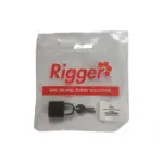 LOCK PADLOCK IRON CARDED 25MM RIGGER H25MM