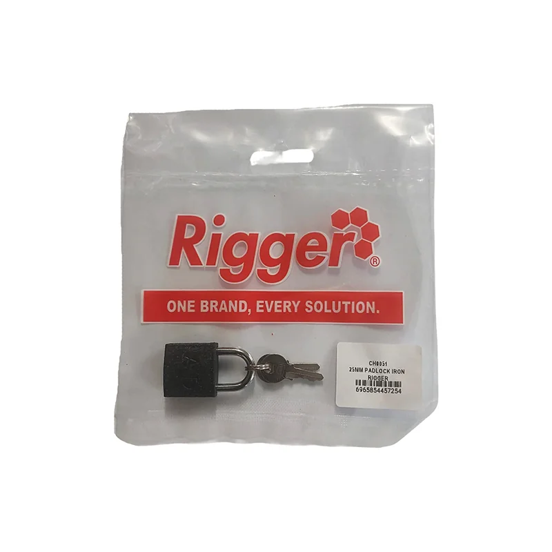 CH0051.webp LOCK PADLOCK IRON CARDED 25MM RIGGER H25MM - Image 1