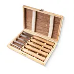CHISEL SET WOOD TURNING 300MM HSS 5 PIECE WOOD CASE - Image 2