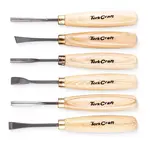 CHISEL SET WOOD CARVING 6 PIECE WOODEN BOX - Image 2