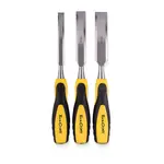WOOD CHISEL 140MM BLADE 3PC 13/19/25 WITH PVC HANDLE