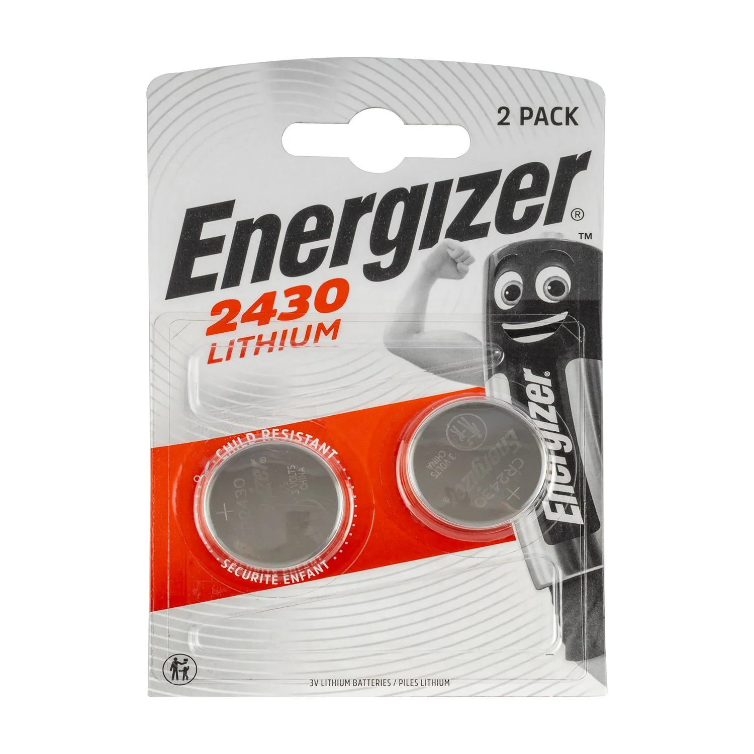 CR2430BP2.webp ENERGIZER 2430 LITHIUM 3V COINT BATERY 2 PACK (MOQ 12) - Image 1