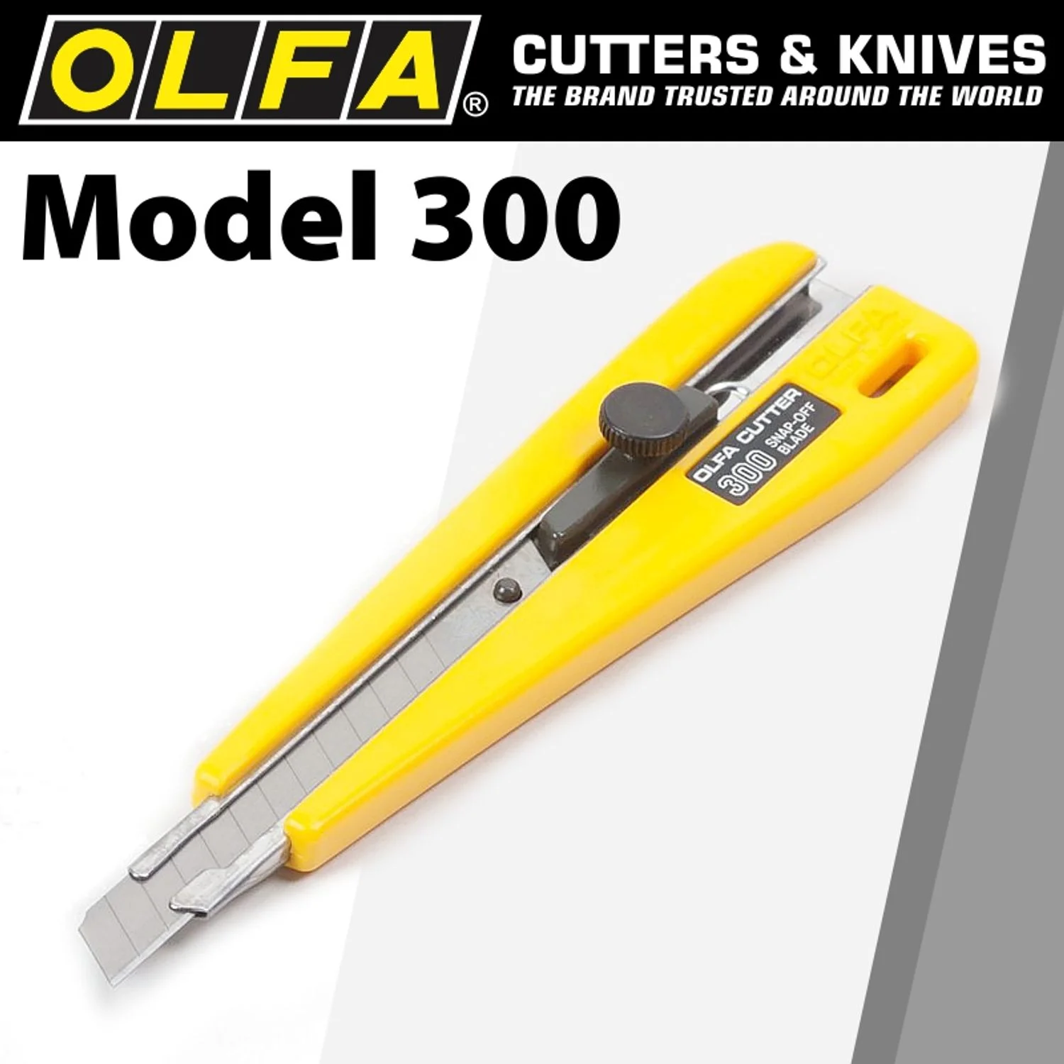 CTR300.webp OLFA MODEL 300 SCREW LOCK SNAP OFF KNIFE CUTTER - Image 1