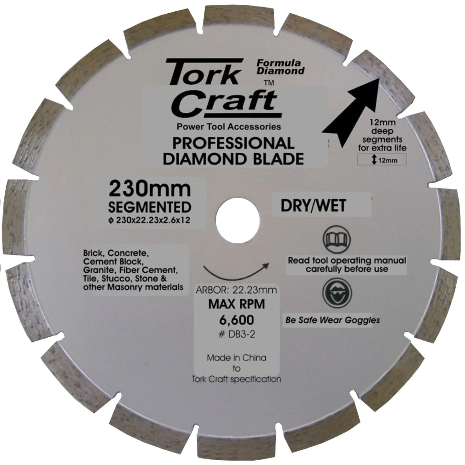 DB3-2.webp DIAMOND BLADE SEGMENTED 230MM FOR GRANITE 12MM DEEP SEGMENTS - Image 1
