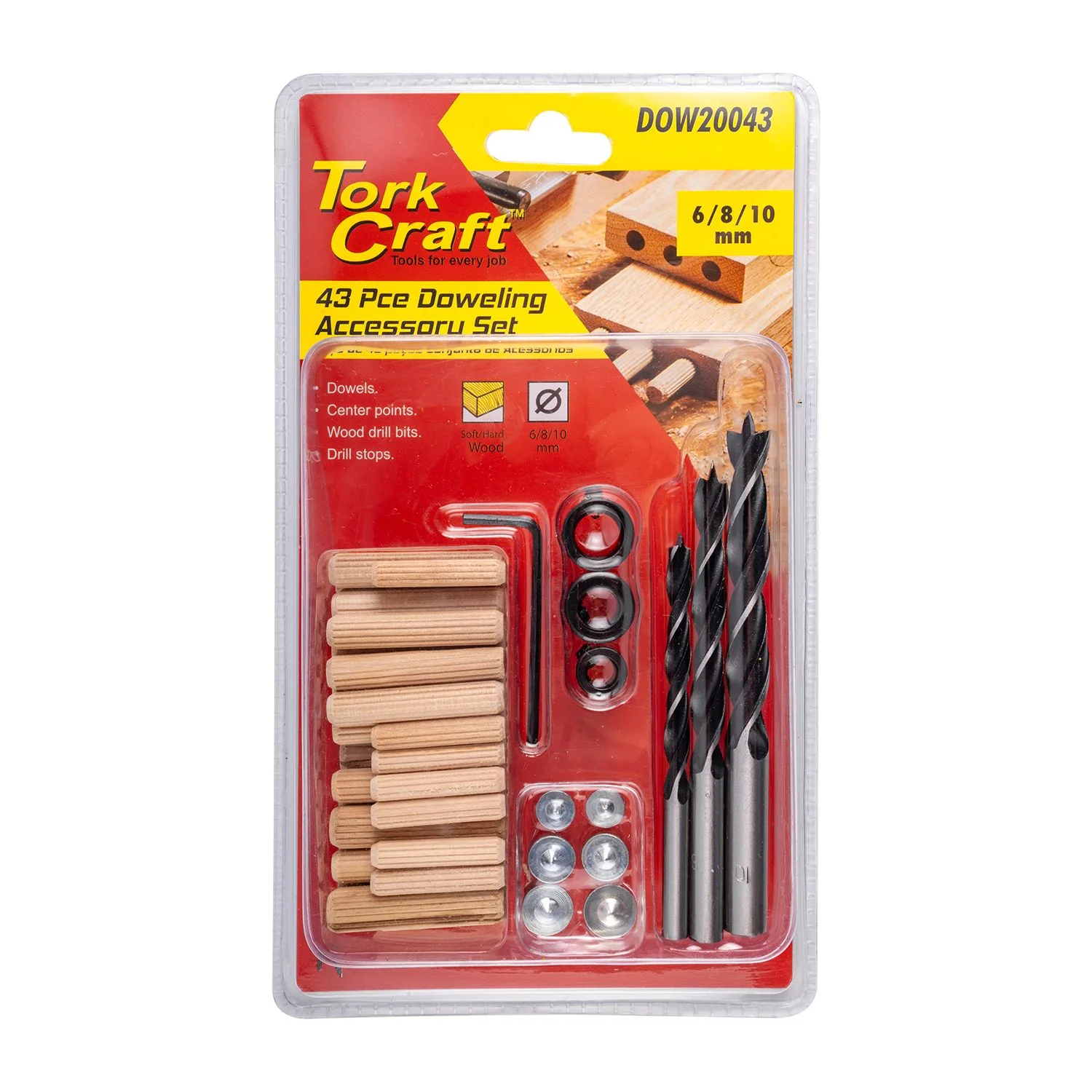 DOW20043.webp DOWEL KIT 6/8/10MM - 43 PIECE - Image 1