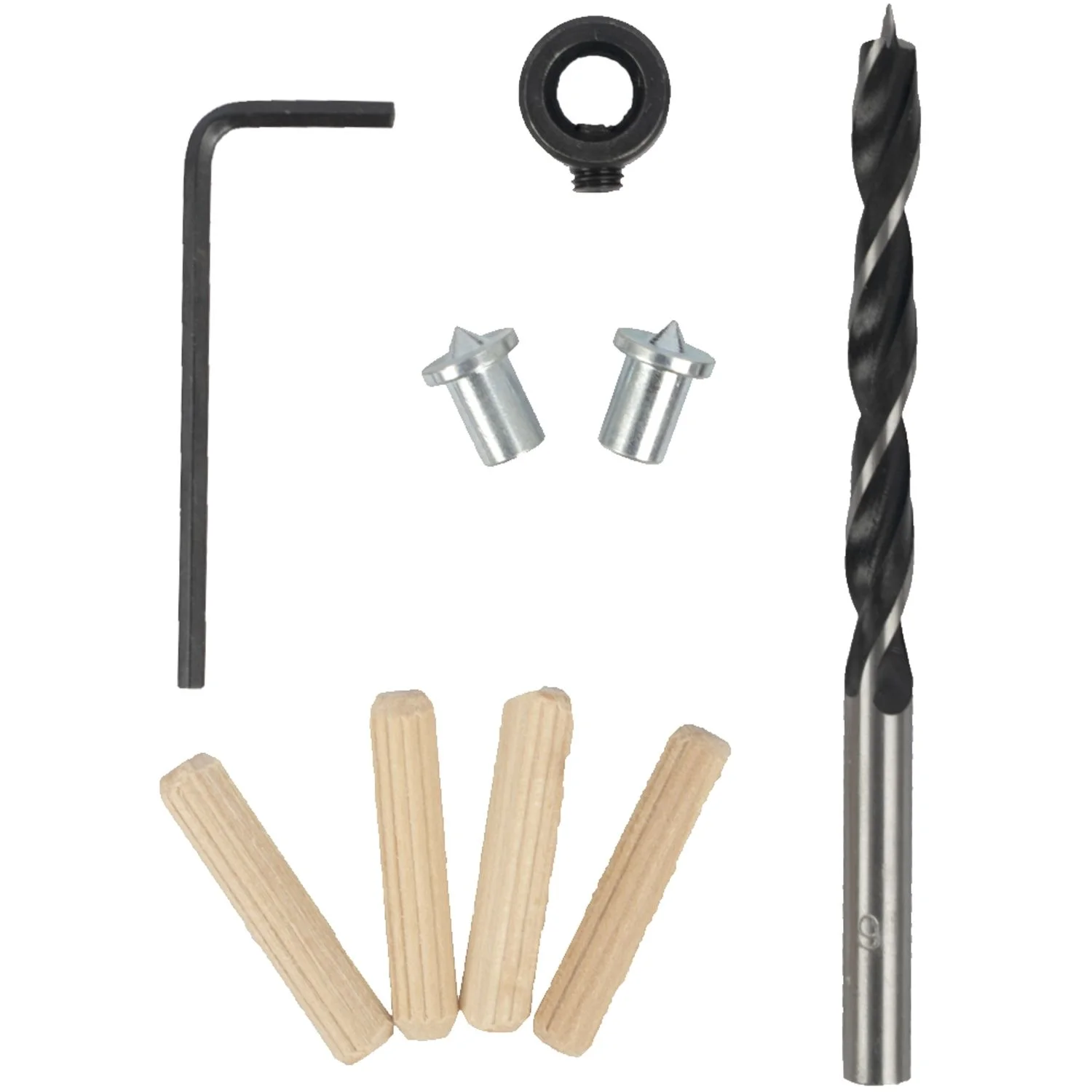 DOW20634.webp DOWELING ACCESSORY KIT 6MM - 34 PIECE (BIRCH WOOD) - Image 1