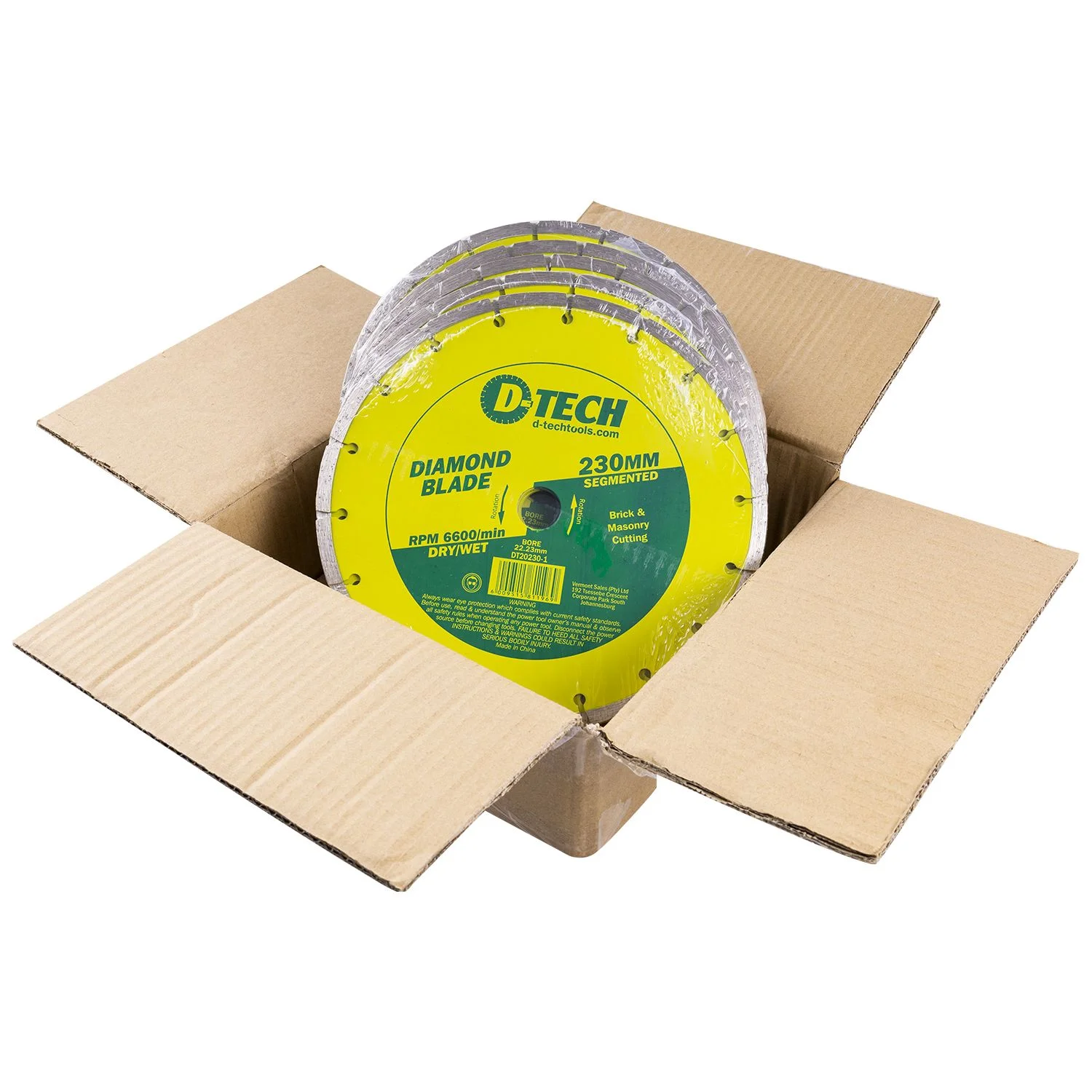 DT20230-25B.webp DIAMOND BLADE SEGMENTED STD. 230 X 22.23MM BULK 25PC - Image 1