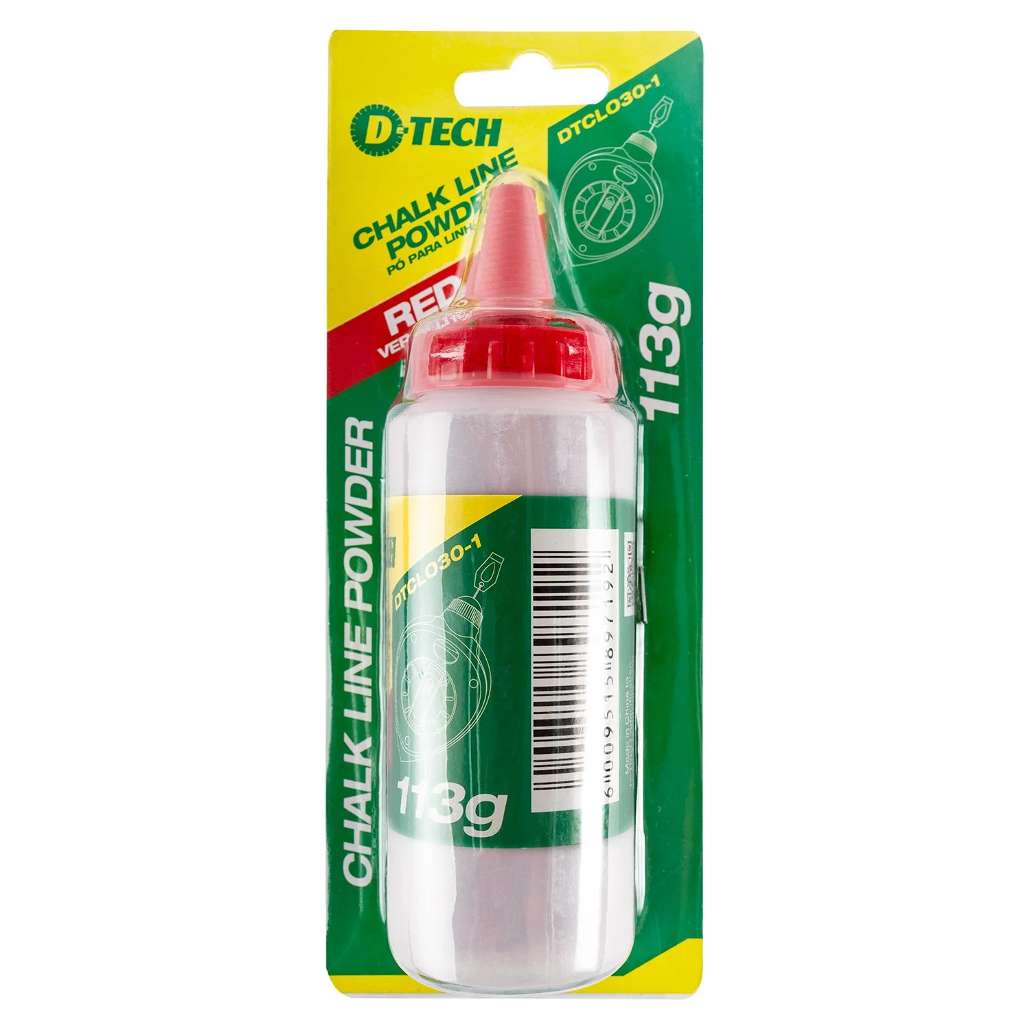 DTCL030-1.webp CHALK REFILL 113G RED FOR CHALK LINE REEL - Image 1