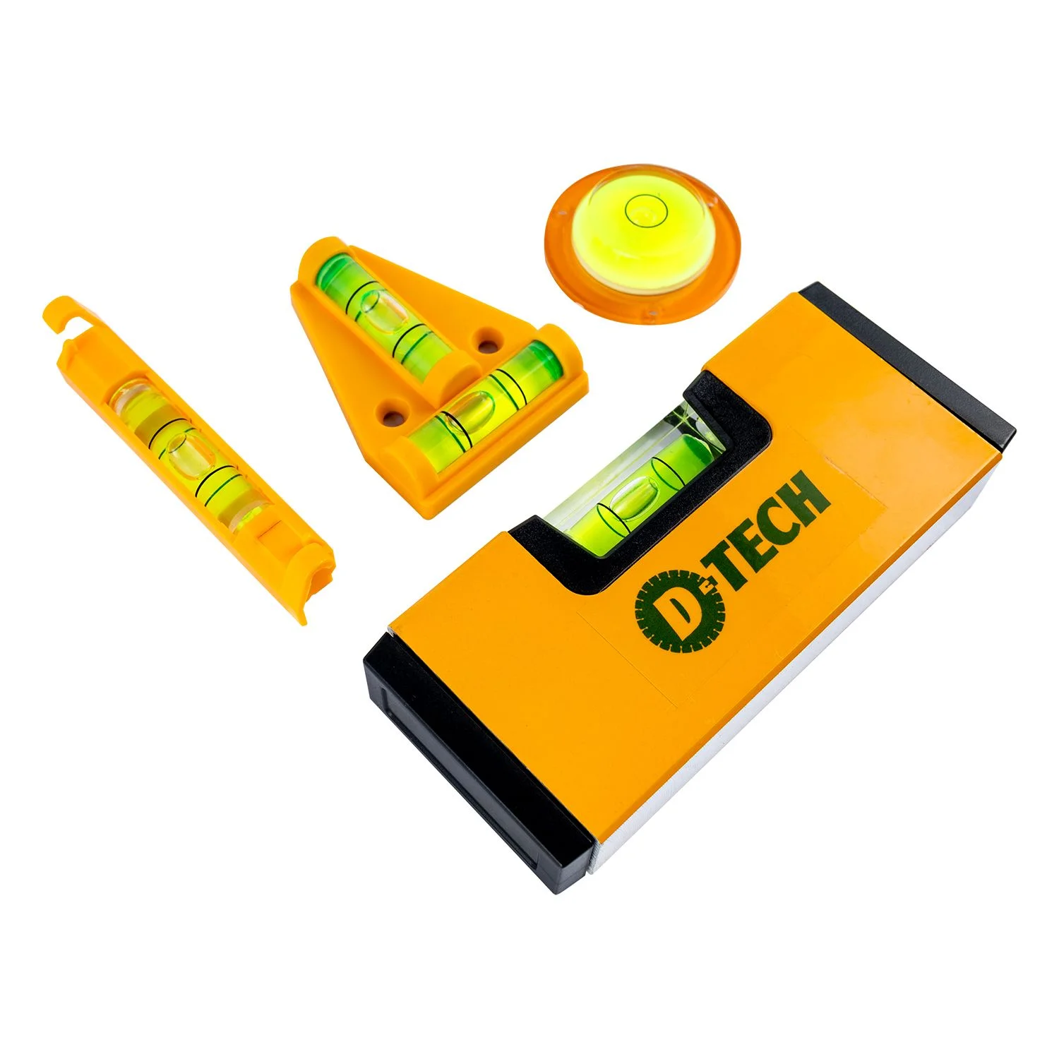 DTLK004.webp LEVEL KIT 4PC LINE/ROUND/T-TYPE/MINI LEVEL WITH STORAGE CASE - Image 1