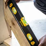 SPIRIT LEVEL BEAM 400MM X 1.6MM 3 X VIAL 0.5MM ACCUR. ALUM. - Image 2
