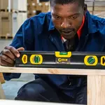 SPIRIT LEVEL BEAM 400MM X 1.6MM 3 X VIAL 0.5MM ACCUR. ALUM. - Image 6