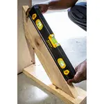 SPIRIT LEVEL BEAM 600MM X 1.6MM 3 X VIAL 0.5MM ACCUR. ALUM. - Image 2