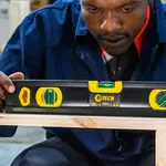 SPIRIT LEVEL BEAM 600MM X 1.6MM 3 X VIAL 0.5MM ACCUR. ALUM. - Image 6