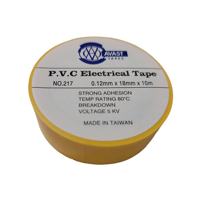 E10039.webp TAPE INSULATION TAPE 10 MT PVC YELLOW - Image 1