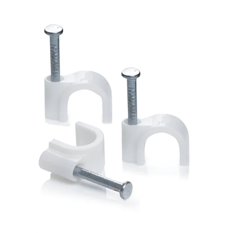 E10382.webp CABLE CLIPS PVC ROUND 6MM BOX 100 - Image 1