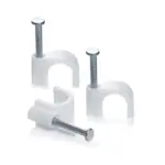 CABLE CLIPS PVC ROUND 10MM BOX OF 100