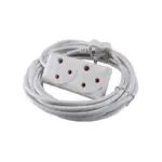 EXTENSION CORD WHITE 10MTX10AMP (2X3 PIN) EXT010