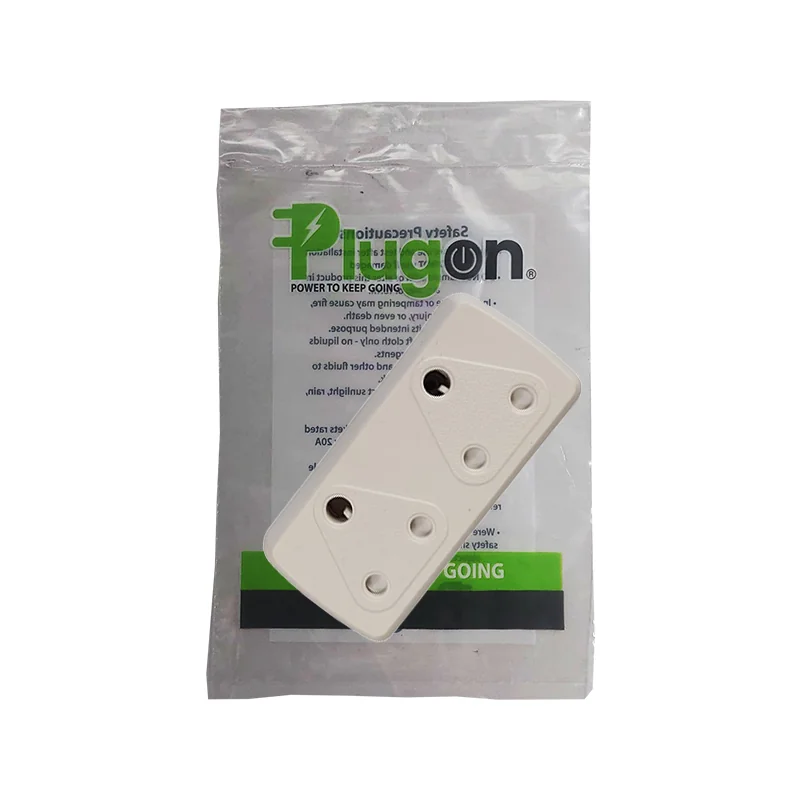 E10970.webp PLUG ADAPTOR R19 2X16A 3 PIN PLUG IN - Image 1