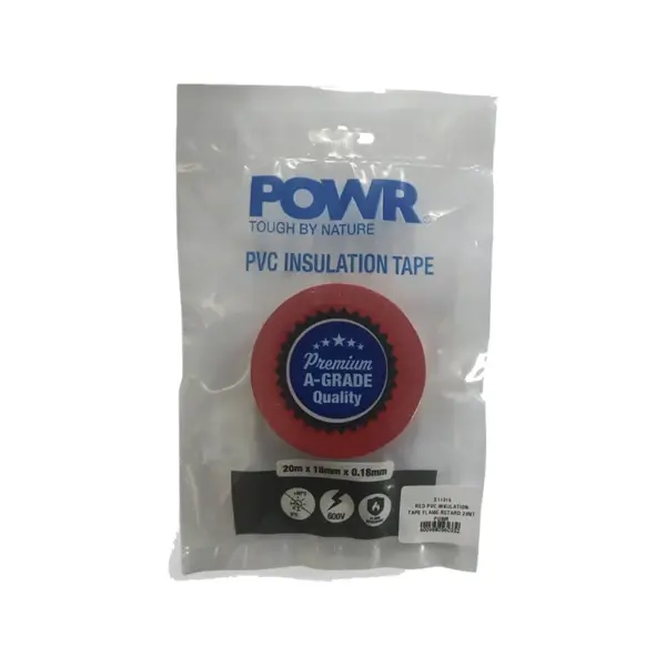 TAPE INSULATION PVC  FLAME RETARD 20MT RED