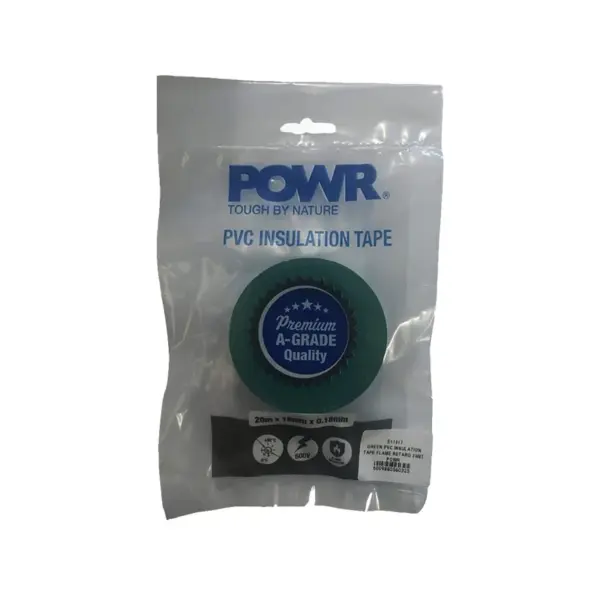 TAPE INSULATION PVC FLAME RETARD 20MT GREEN