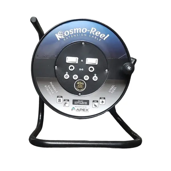 EXTENSION REEL METAL 2X16A 40MTX2.5MM
