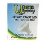 GLOBE DOWNLIGHT LED DELUX 6W 230V COOL/W GU10 350LM 30000HRS