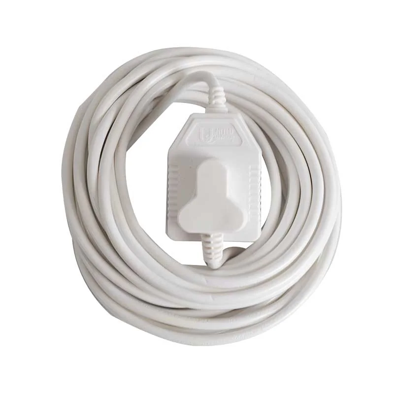E11197.webp EXTENSION CORD 15MT X 10 AMP 2X3 PIN WHITE - Image 1