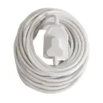 EXTENSION CORD 20MT X 10 AMP 2X3 PIN WHITE
