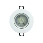 GLOBE GU10 LED DOWNLIGHT 5W COOL/W WHITE FLANGE 3000H EO21