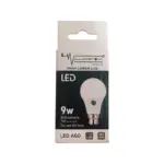 GLOBE B22 LED  9W BC COOL/W 25000HRS 850L