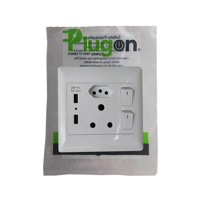 E11229.webp SWITCH SOCKET PVC 4X4 DOUBLE WITH 2XUSBXEURO (SWSDS-USB) - Image 1