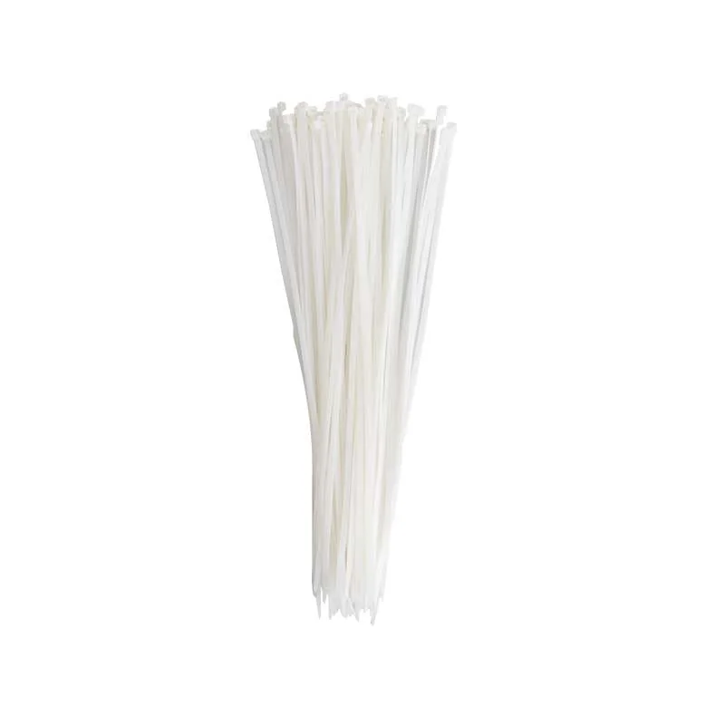 E11246.webp CABLE TIES WHITE 400MMX4.6MM PACK 100 UNITED ELEC - Image 1