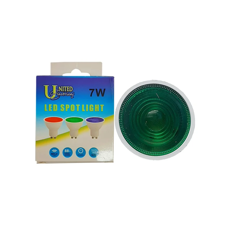 E11271.webp DOWNLIGHT LED GU10 GREEN 7W 550LM 3000H UE-7WGU10(G) - Image 1