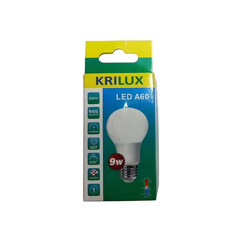 E11313.webp GLOBE LED ES E27 9W 230V A660 ALU/PLASTIC 6000K GLP015 - Image 1