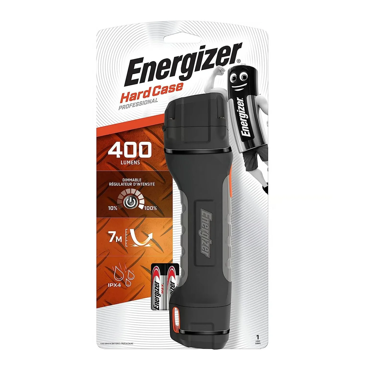 E300640500.webp HARDCASE FLASHLIGHT 4AA 400LUMENS ENERGIZER TORCH - Image 1